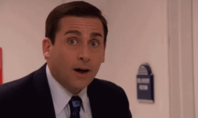 Shocked Michael The Office