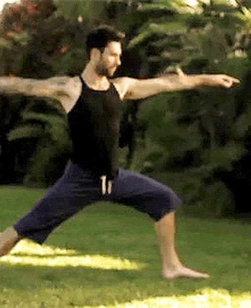 Yoga Warrior Adam Levine