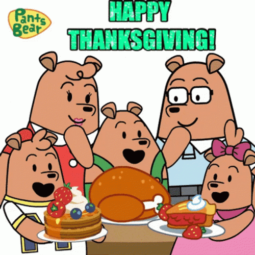Happy Thanksgiving Pants Bear Family
