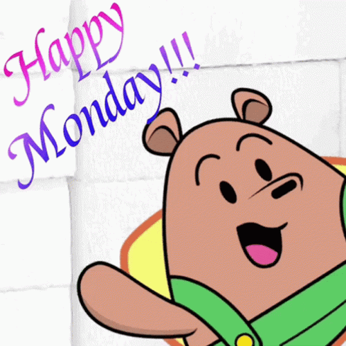 Cute Bear Happy Monday