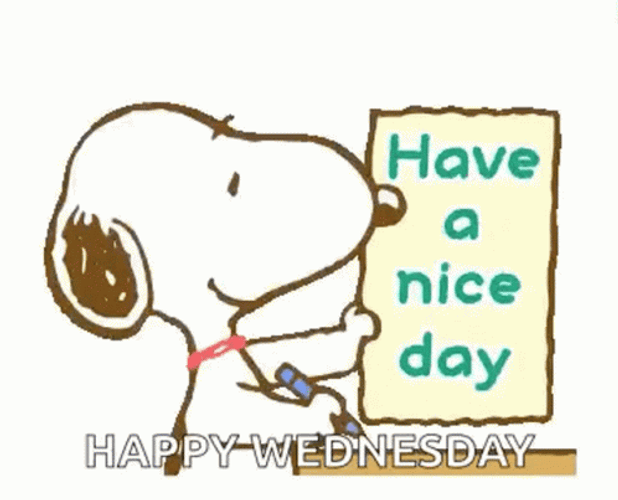 Happy Wednesday Nice Day Snoopy