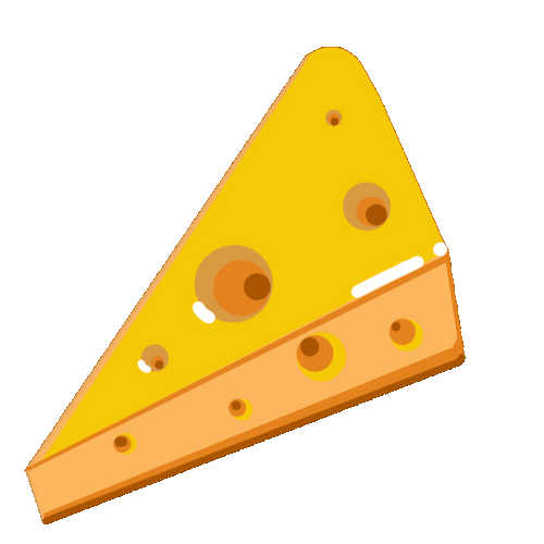 Cheddar Cheese Bite Sticker