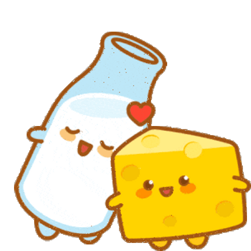 Cheese Milk Love Sticker