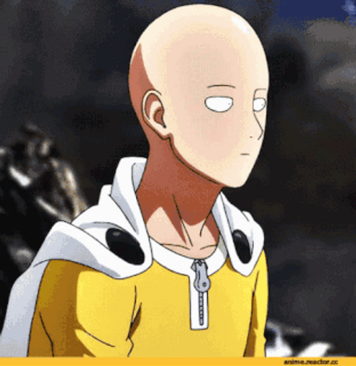One Punch Man Annoyed Reaction
