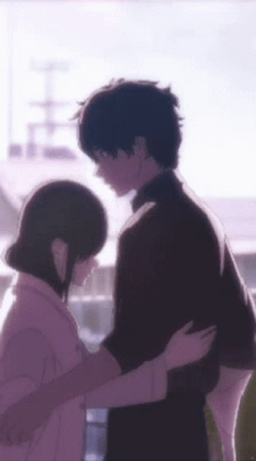 Anime Couple Hugs