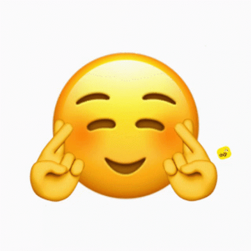 Happy Cross Fingers Emoji