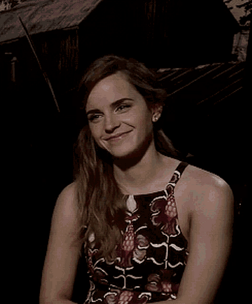 Emma Watson Shyly Laughing