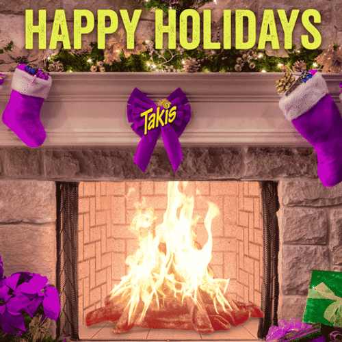 Happy Holidays Fireplace