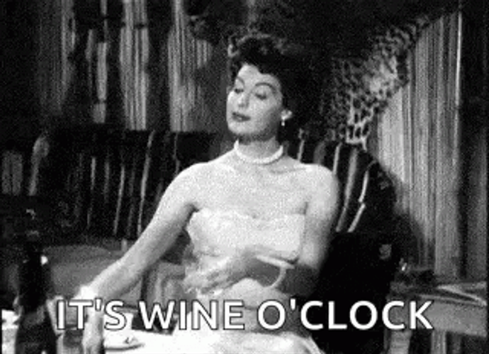 Vintage Wine O Clock Toast