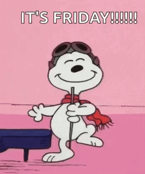 Its Friday Happy Dance Snoopy