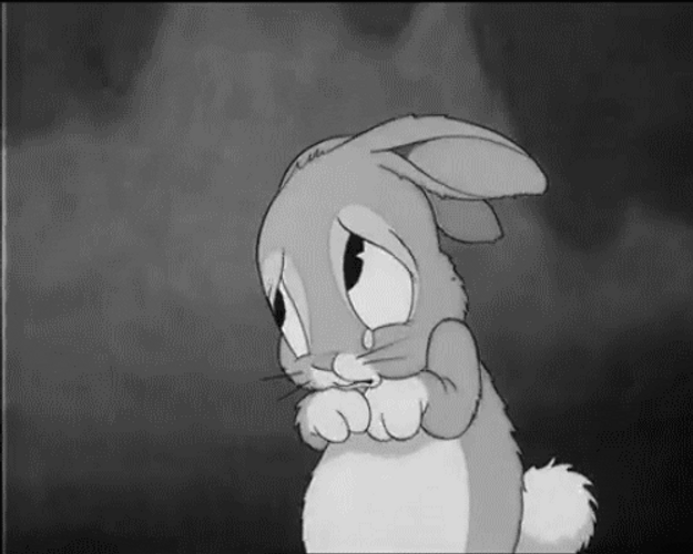 Sad Vintage Bunny