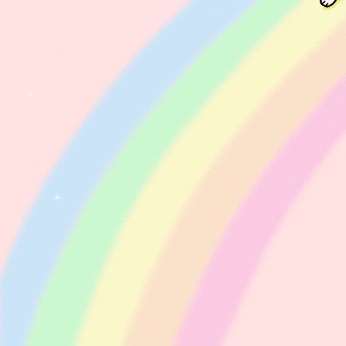 Dog In Rainbow Animated