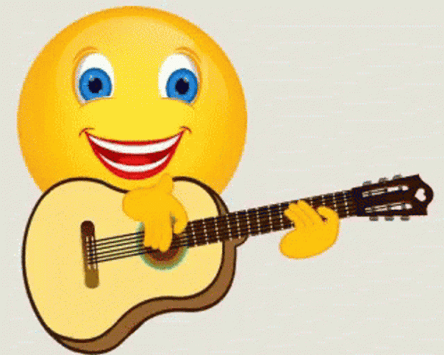 Smiley Playing Music
