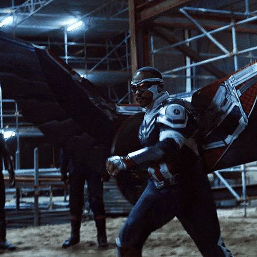 Captain America Falcon With Wings