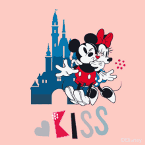 Disney Mickey & Minnie Kiss