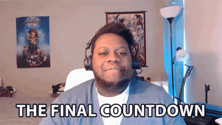Guy Saying The Final Countdown