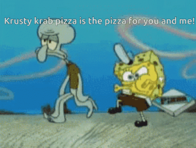 Spongebob Krusty Krab Pizza