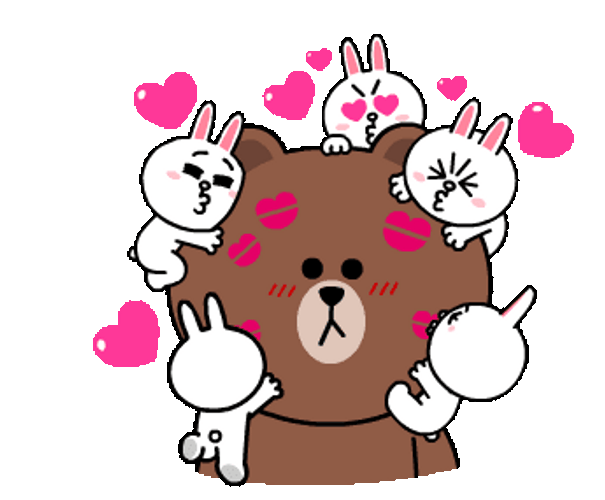 Brown And Cony Kiss