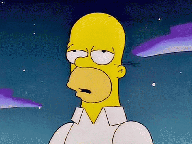 Homer Simpson Spacing Out