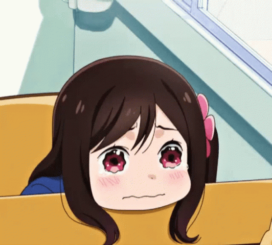 Cute Anime Hitori Bocchi Crying