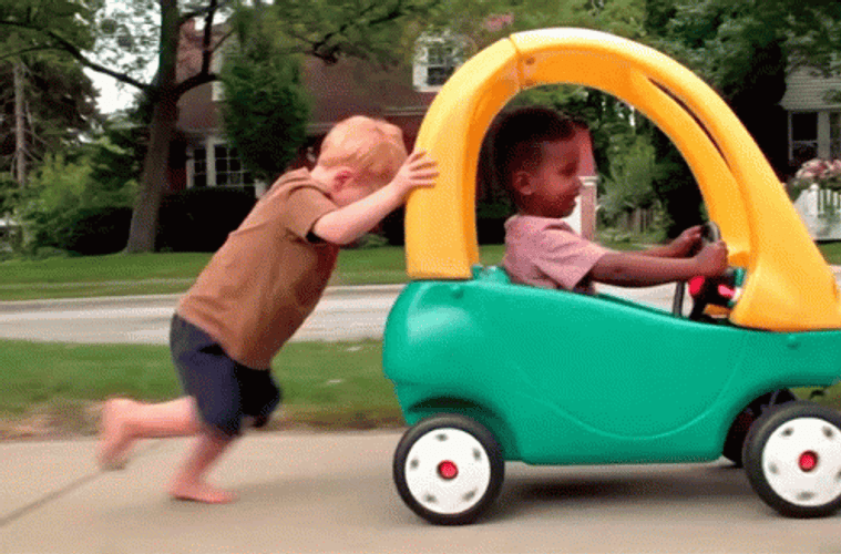 Kids Playing Car