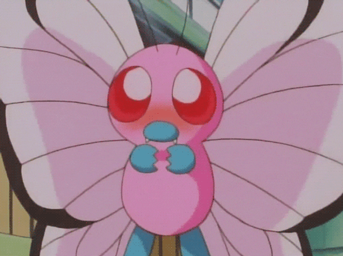 Blushing Pink Butterfree Pokemon