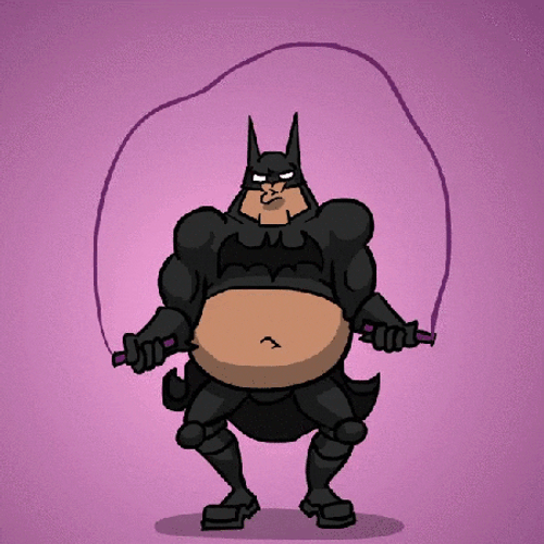Humorous Big Belly Batman