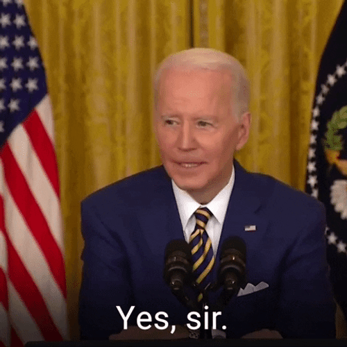 Yes Sir Reaction Joe Biden