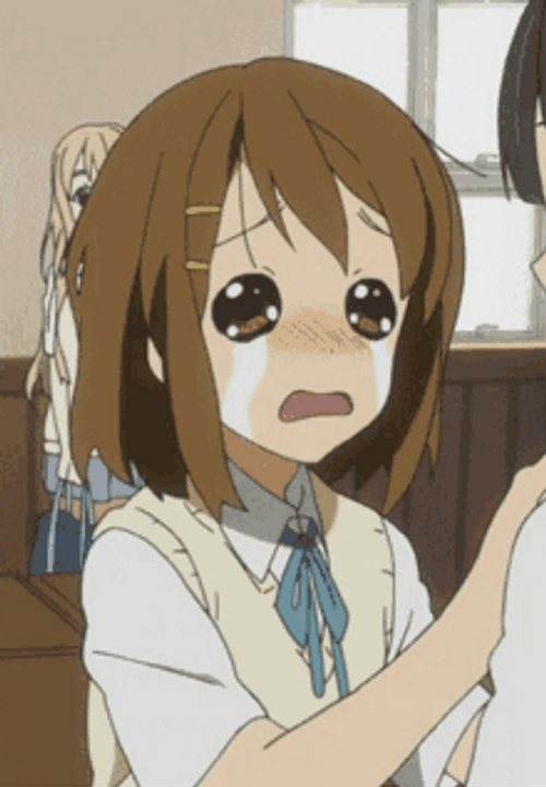 Crying Anime School Girl