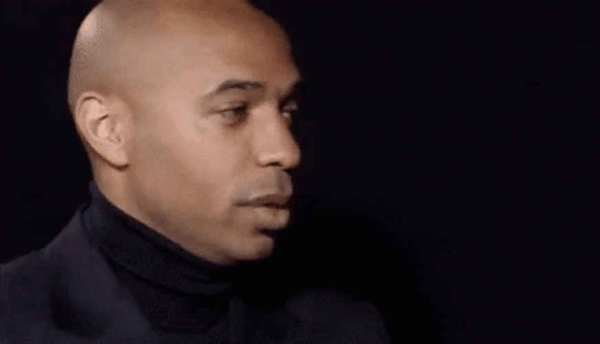 Thierry Henry Trying Not To Laugh