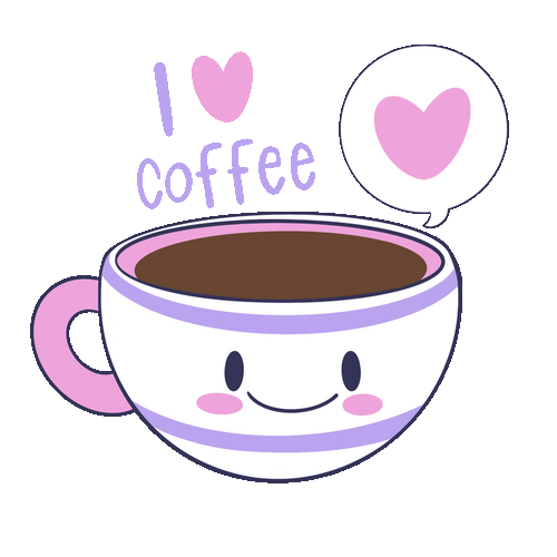 I Love Coffee Cartoon