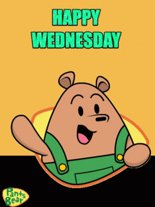 Happy Wednesday Pants Bear Hello