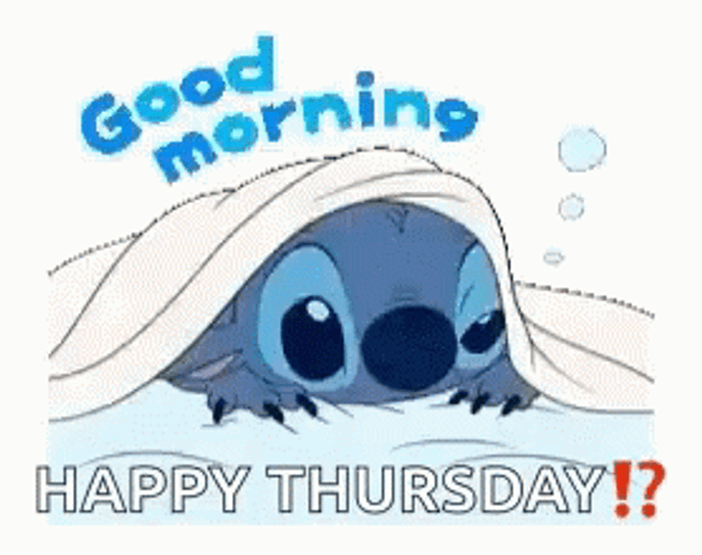 Stitch Happy Thursday Good Morning