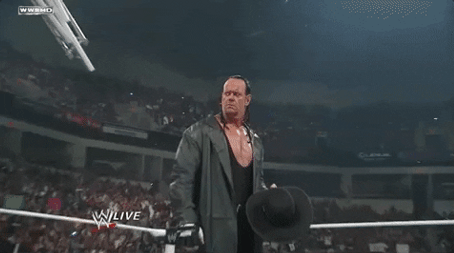 The Undertaker Angrily Staring