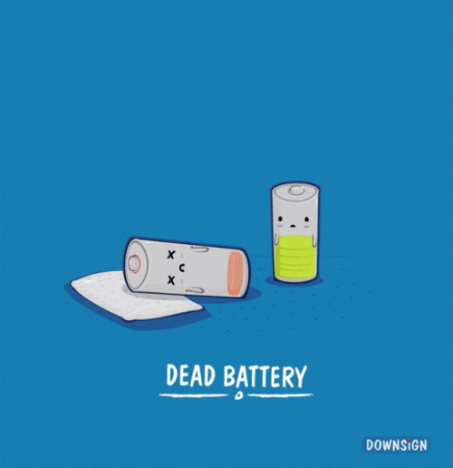 Animated Dead Battery