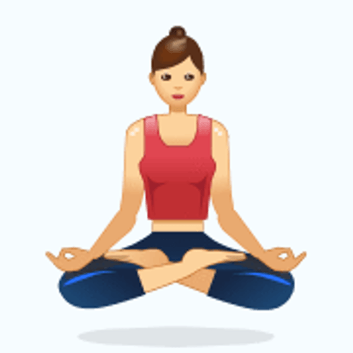Yoga Lotus Girl Icon