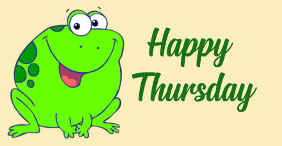 Happy Thursday Frog