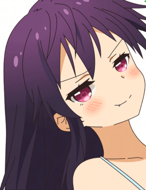 Anime Smirking Girl