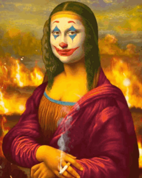 This Is Fine Mona Lisa Joker