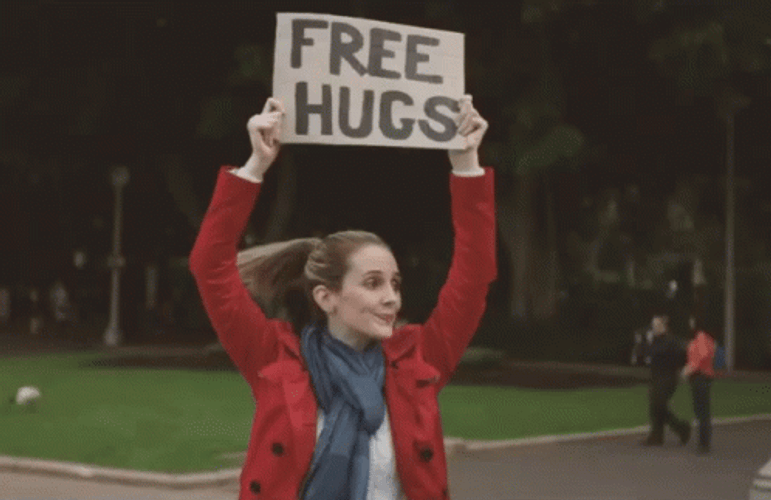Free Hugs Woman