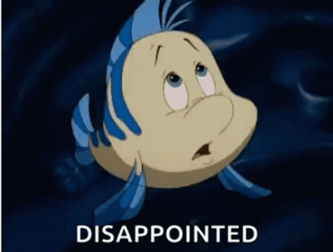 Disappointed Flounder Little Mermaid