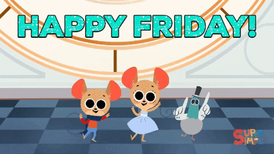 Happy Friday Dancing Animals