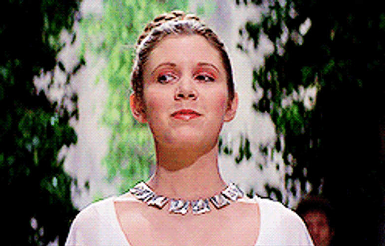 Star Wars Princess Leia Charmingly Smiling