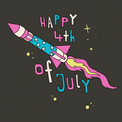 Happy th Of July Spaceship