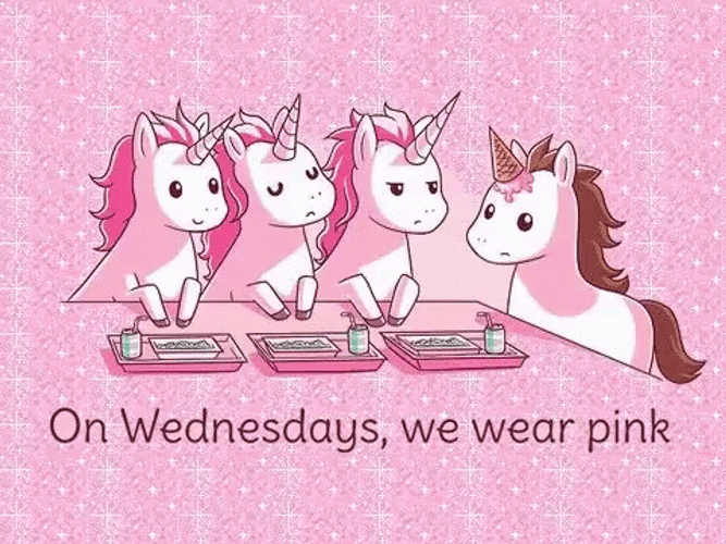 Wednesday Pink Unicorns