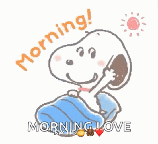 Snoopy Good Morning Love