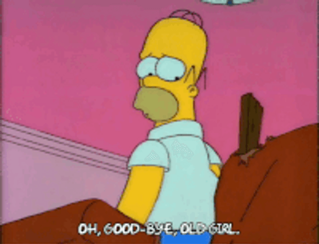 Homer Simpson Sad Goodbye