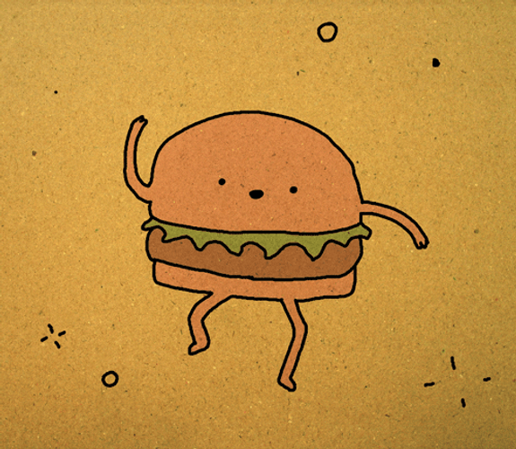 Dancing Animated Hamburger