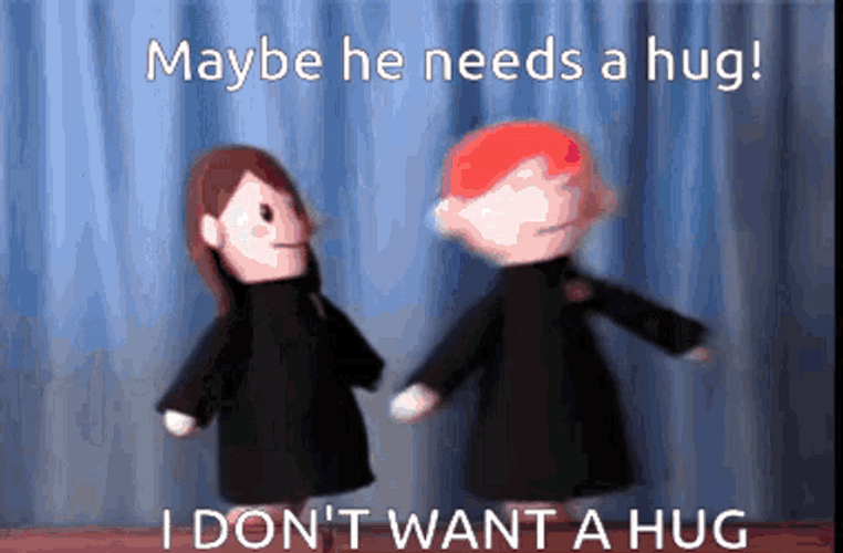 Don&t Want A Hug Puppets