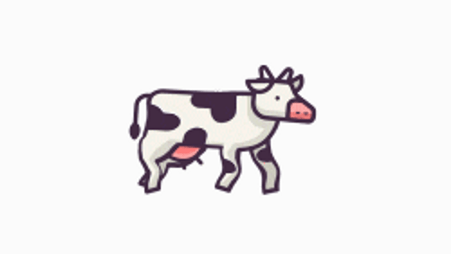 Cartoon Cow Walk
